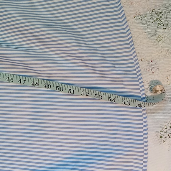Fashion Nova Live A Little Kimono Size XL Blue/White Striped Long Sleeve - Picture 10 of 15